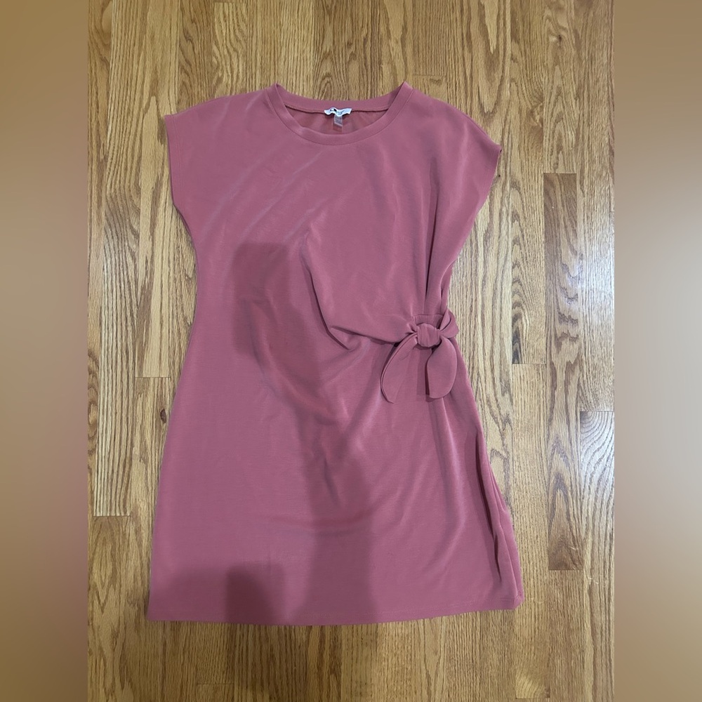 Cable & Gauge Super Soft Pink Sheath Dress with Dolman Cap Sleeves